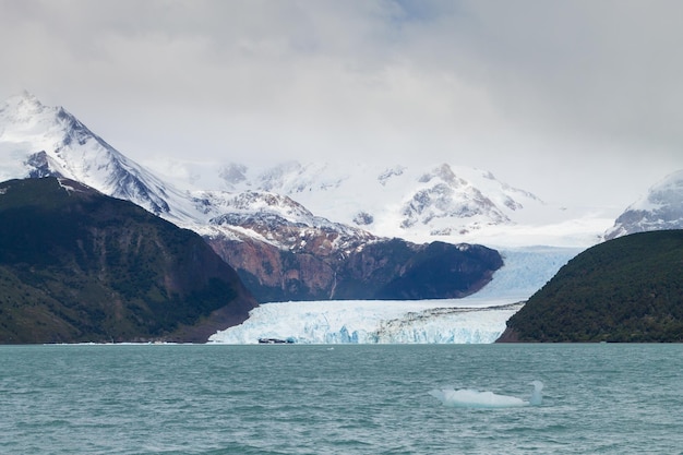 Spegazzini Glacier view from Argentino lake Patagonia landscape Argentina