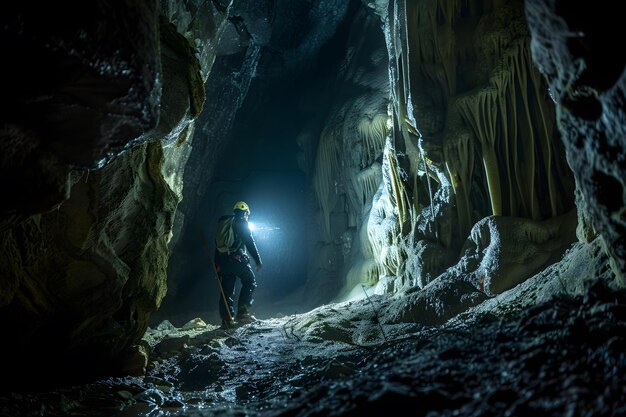 Photo spelunker exploring