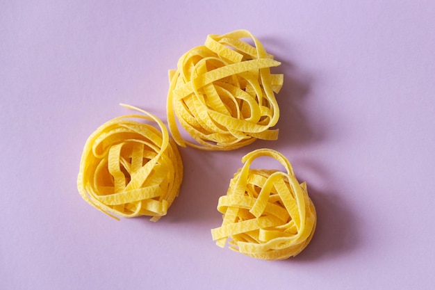 Sphagetti tagliatelle pasta