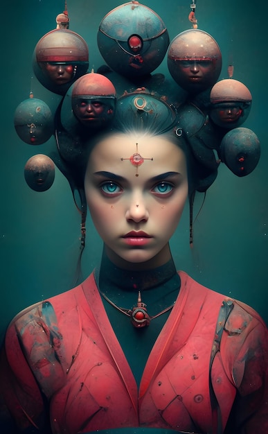 the sphere of imagination in the style of beeple saturno butto mesmerizing optical illusions cir