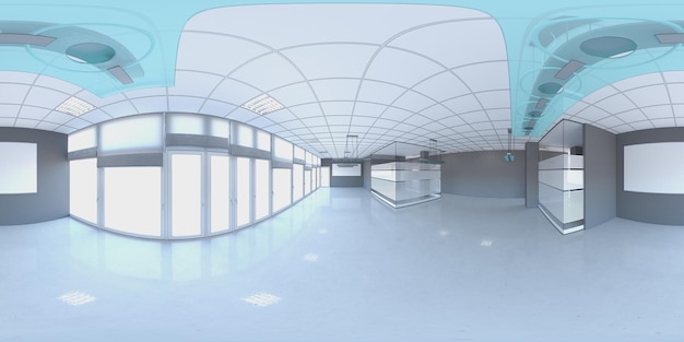 spherical panorama of the interior 3D illustration