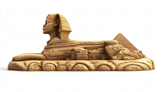 Photo sphinx and desert in giza egypt