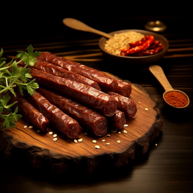 Spiced Sensation Savoring Sujuk a Dried Sausage Delight