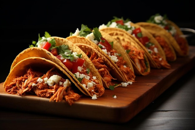 Spicy Buffalo Chicken Tacos Platter