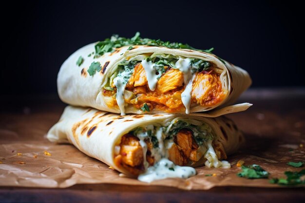 Spicy Chipotle Chicken Burrito Combo Platter