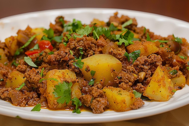 Spicy Ground Beef with Potatoes