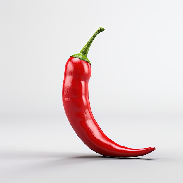 a spicy hot chili pepper on a white background