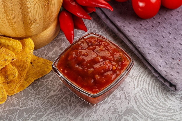 Spicy mexican sauce Salsa dip