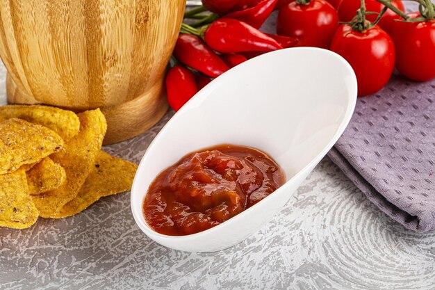 Spicy mexican sauce Salsa dip