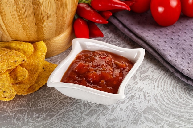 Spicy mexican sauce Salsa dip