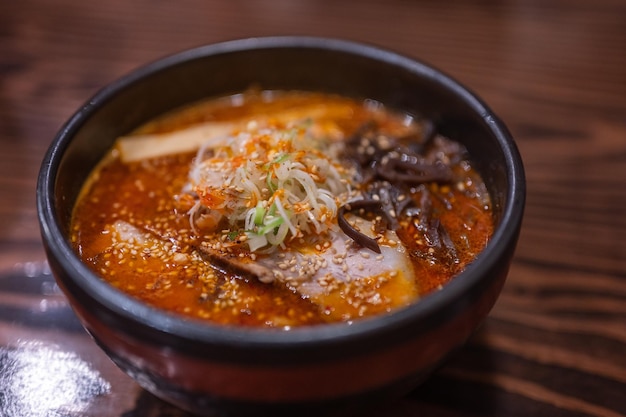 spicy miso ramen japanese food