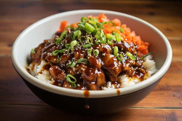 Spicy Pork Teriyaki Donburi