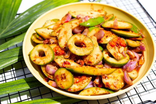 Spicy Thai green mango salad