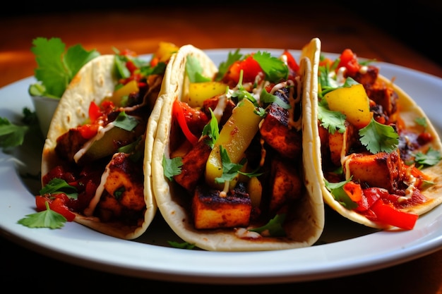 Spicy Tofu Fajitas