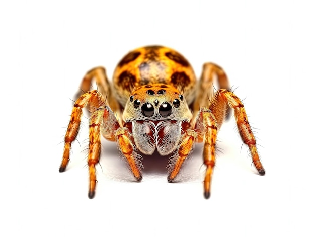 Spider isolated on white background Generative AI