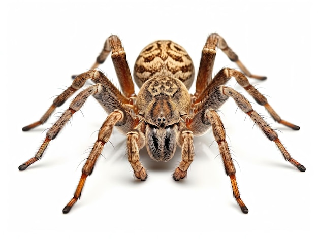 Spider isolated on white background Generative AI