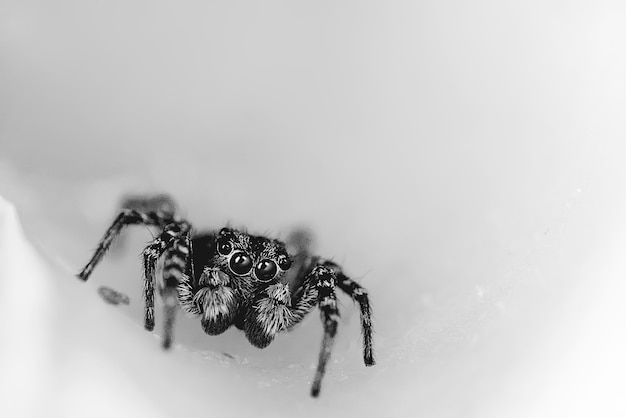 spider jumper macro, arachnophobia, beautiful jumping spider, poisonous spider