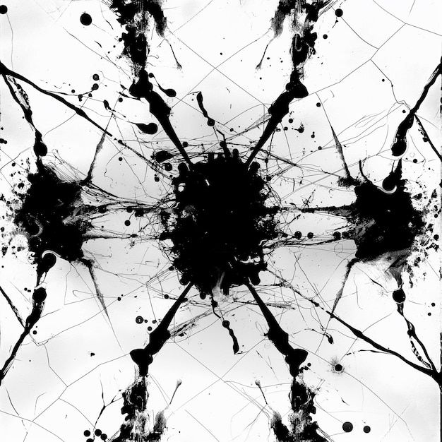 spider net rorschach inkblot