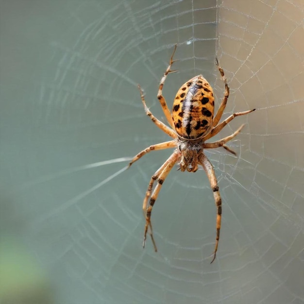 a spider that has a spider on its web