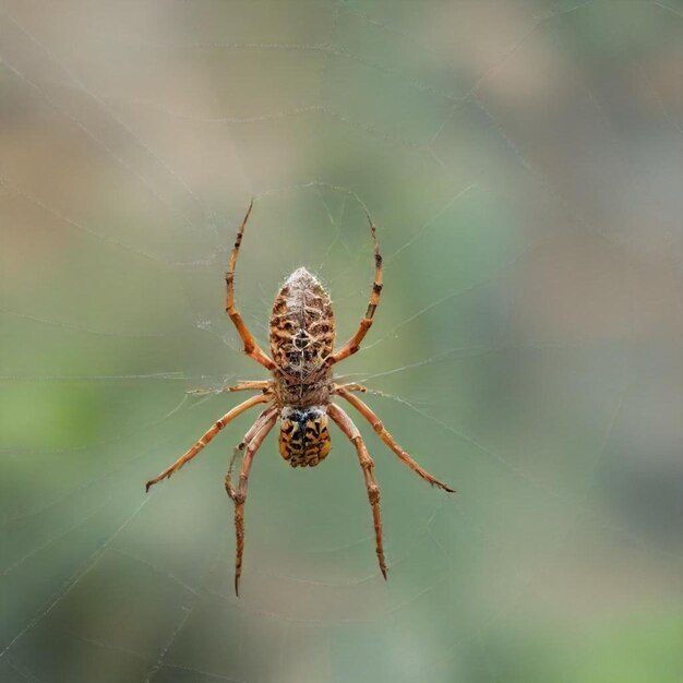 a spider that has a spider on its web