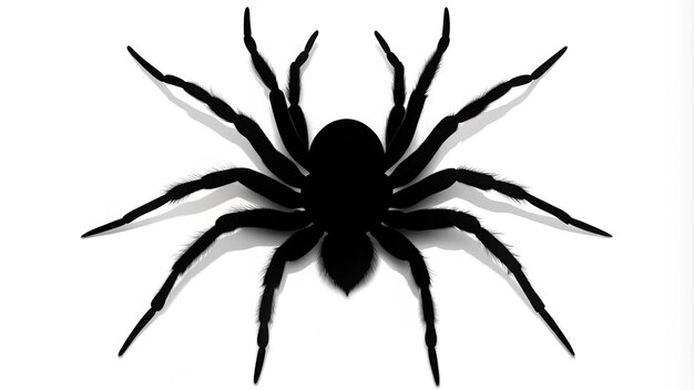 Photo a spider that is black and white