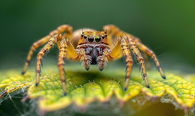 a spider that is on a plant