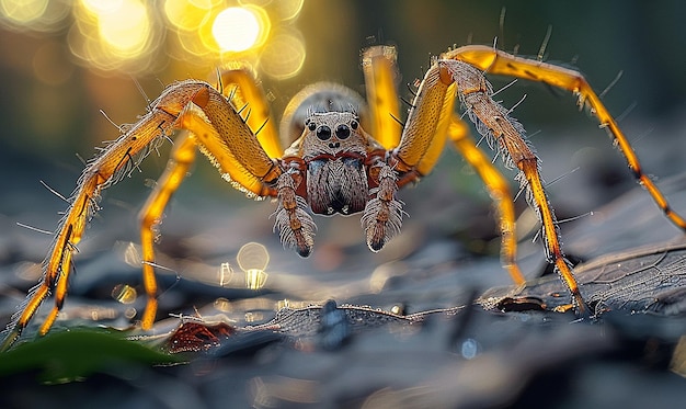 a spider that is on a plant