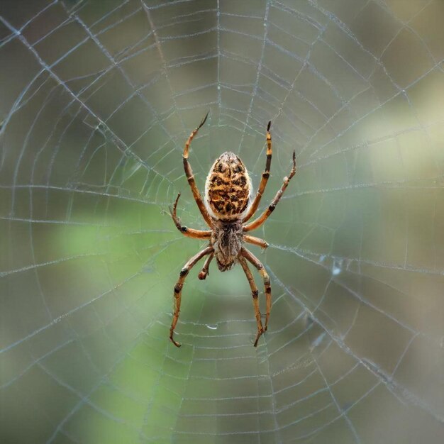 a spider on a web that has a spider on it