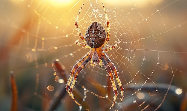 a spider web with the name of the spider on it