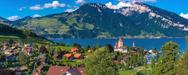 Spiez Church and Castle Switzerland