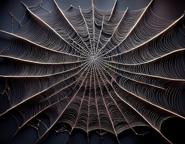 Photo a spiral design with the name of the spider web