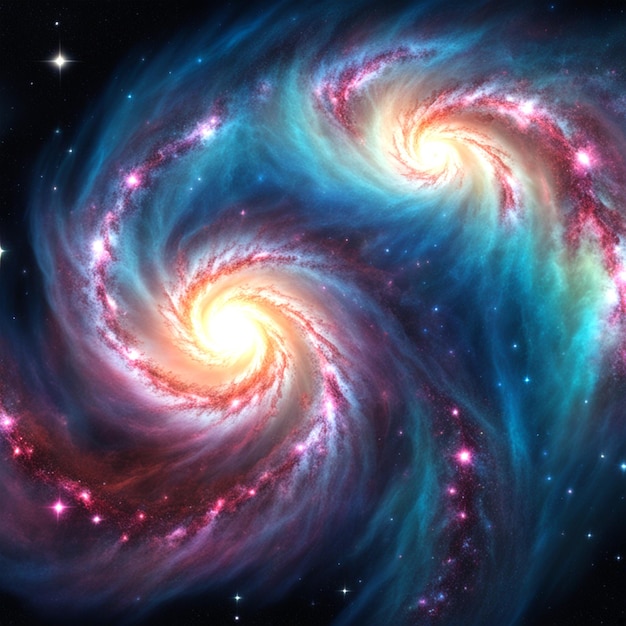 Spiral Galaxy AI Generative