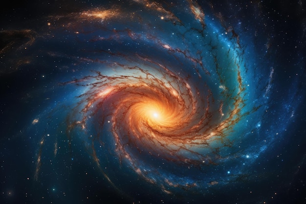 Spiral Galaxy and the Cosmic Dance The Universe in Harmony generative IA