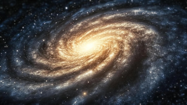 Spiral Galaxy in Space