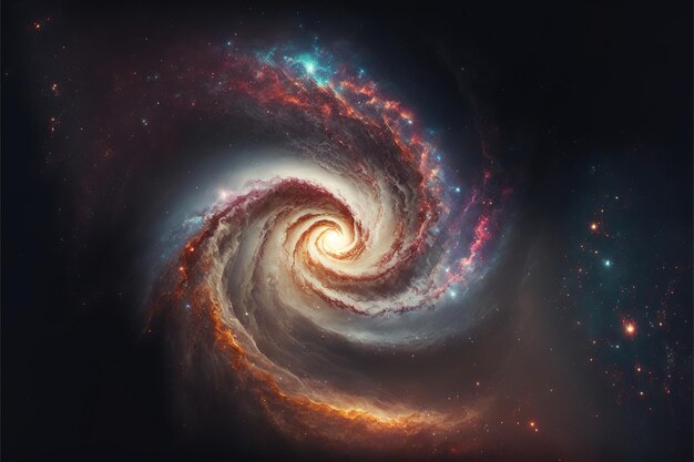 spiral galaxy in space