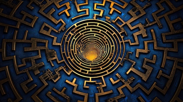 a spiral in a maze with the words arrows and arrows on the top