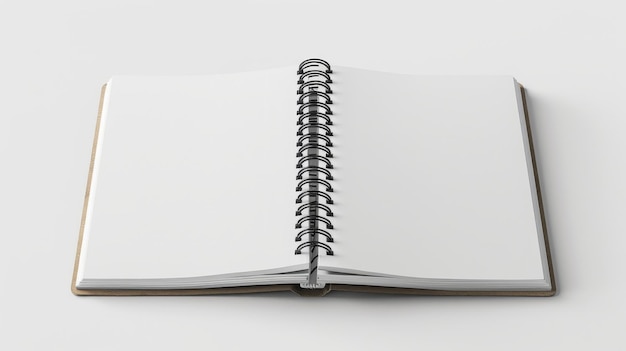 a spiral notebook is open to a page that says  the word  on the page