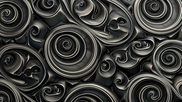 Photo spiral pattern wallpaper