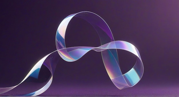 a spiral of rainbow colored lines is shown on a purple background