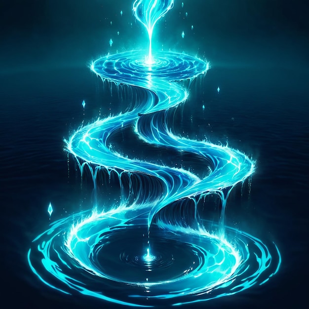 a spiral of spiral water with a spiral design in the middle