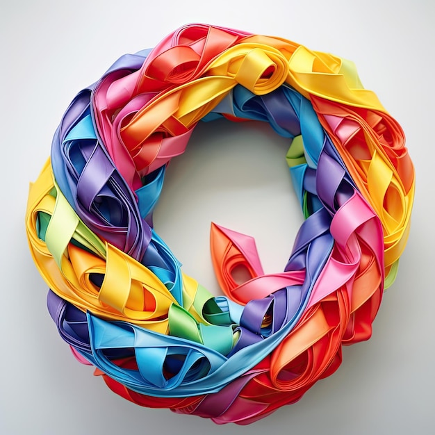 Spiraling Peace Ribbon