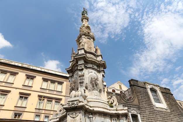 Spire of the Immaculate Virgin in Naples Italy