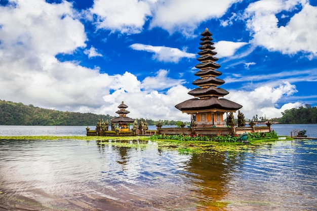 Spiritual Bali. Ulun Danu temple in Bratan lake.