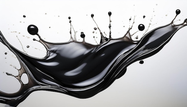 Photo splash of black oil