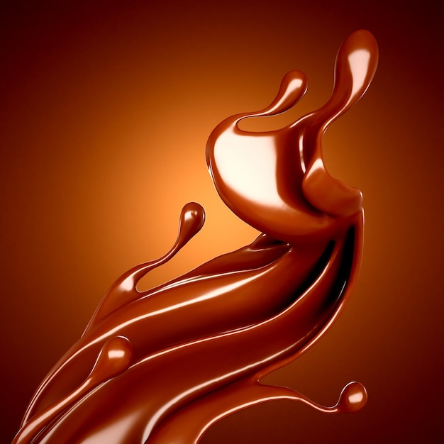 Splash of chocolate illustration