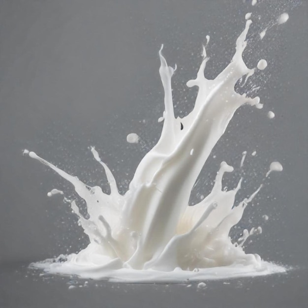 a splash of milk is shown from a splash of milk