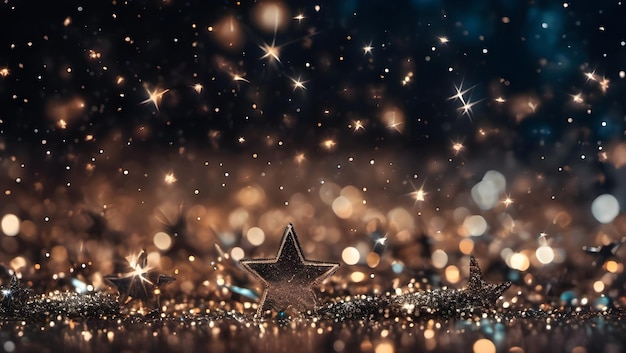 Splash of scattering of glitter stars