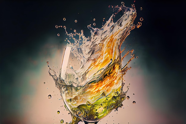 Splash of white wine