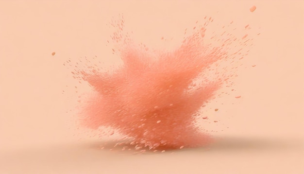 Photo splashes on peach fuzz color background