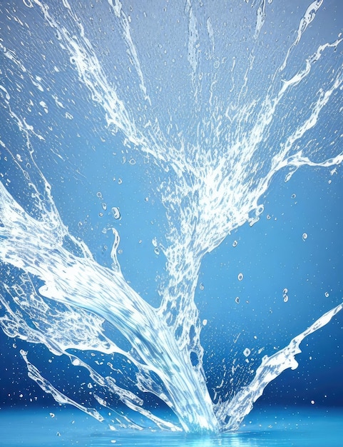 Splashes of water on backgrounds Generative AI